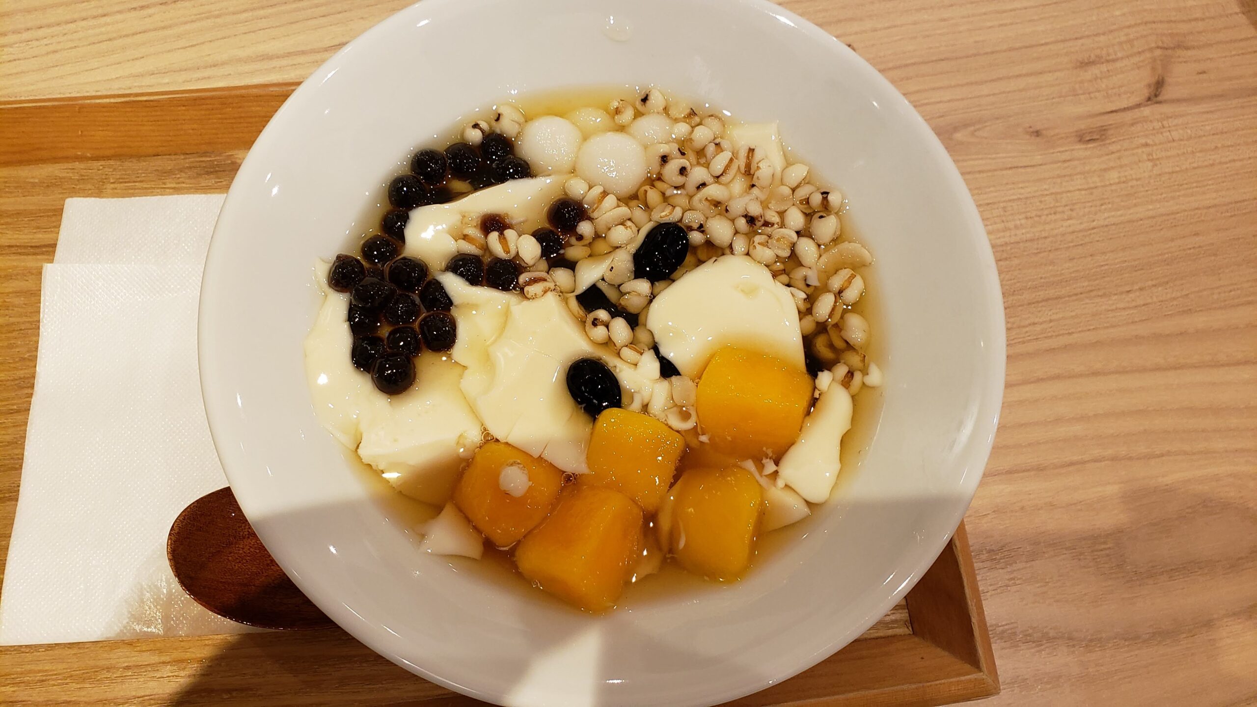 初めて食べた豆花